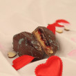 Pbj Stuffed Chocolate Heart | Saffire Chocolates