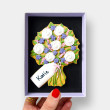 Personalised Flower Bouquet Thank You Cookie - Letterbox Friendly Gift