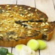 Spinach and Leek Flan (Gluten & Dairy Free)