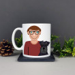 Personalised Dog Mug (Various Breeds and Colours)