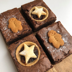 4 Christmas Brownie Box
