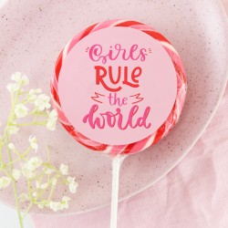 'Girls Rule The World' Giant Lollipop