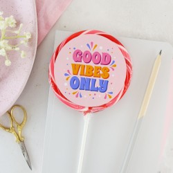 Pink 'Good Vibes Only' Giant Lollipop