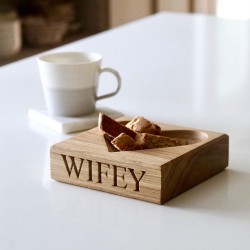 Heart-Shaped Wooden Bowl