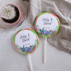 Personalised 'Traditional' Giant Wedding Lollipops