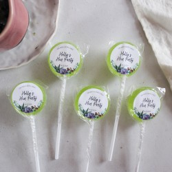 Personalised Succulent Hen Party Small Lollipops