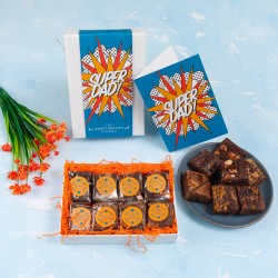 'Super Dad' Gluten Free Luxury Brownie Gift