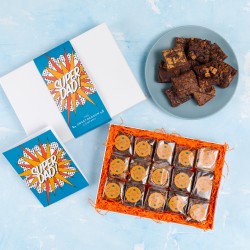 'Super Dad' Vegan Indulgent Brownie Gift