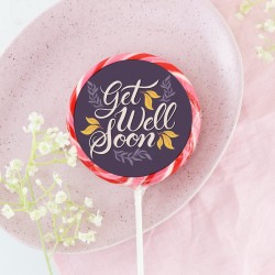 'Get Well Soon' Handwritten Giant Lollipop