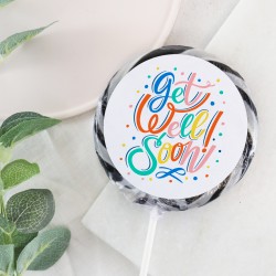 'Get Well Soon' Calligraphy Giant Lollipop
