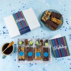 'Happy Birthday Stripes' Vegan Afternoon Tea for Four Gift Box