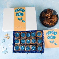 'Baby Boy' Indulgent Brownie Gift