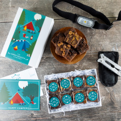 'Camping' Luxury Brownie Gift