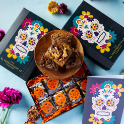 'Halloween Skull' Vegan Luxury Brownie Box