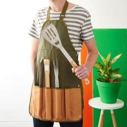 Barbecue Tool Set And Apron