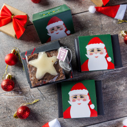 'Santa' Mini Mince Pie Brownie & Tea