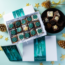 'Christmas Trees' Indulgent Brownie