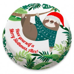 Merry Slothmas Letterbox Cake