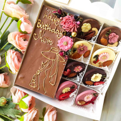 Novelty Chocolate Line Art, Personalised Handmade Gift