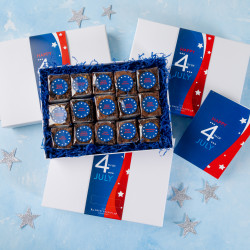'Happy 4th of July' Vegan Indulgent Brownie Gift