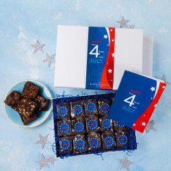 'Happy 4th of July' Indulgent Brownie Gift
