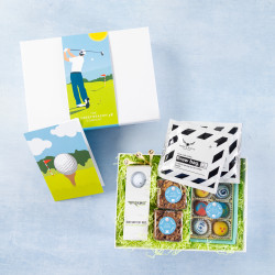 'Golf' Tee Set, Brownies, Chocolates and Coffee
