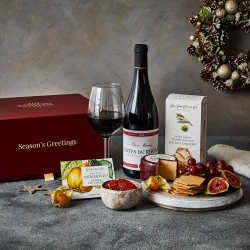 Red Wine & Cheese Christmas Gift Box