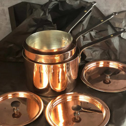 Copper Frying Pan with lid (28cm)