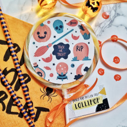 Broomstick Trick or Treat Halloween Lollipop