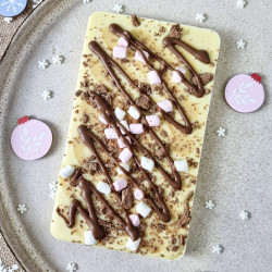 Boozy Rum White Hot Chocolate Slabb