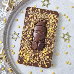 Milk Chocolate Crunchy Santa Slabb