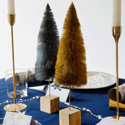 Bottle Brush Trees Christmas Table Decorations