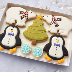 Personalised Antarctic Fun Christmas Cookie Letterbox Gift