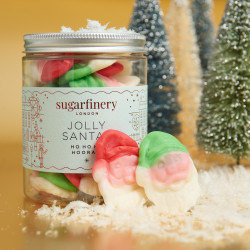 Jolly Santa's Ho Ho Ho Hooray ! Christmas Sweet Jar