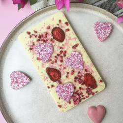 Boozy Strawberries and Cream Liqueur Slabb