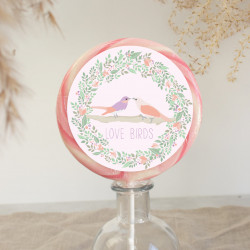 Love Birds Anniversary Giant Lollipop