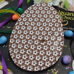 Football Milk Chocolate Flat Easter Egg