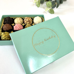 Happy Birthday Brigadeiro Pick & Mix Gift Box of 12 Chocolate Brigadeiros