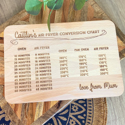 Personalised Air Fryer Conversion Chopping Board