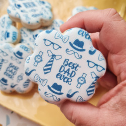 Father's Day Biscuit Gift Box, 8 Pieces, Vegan Option Available