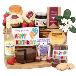 Devon Birthday Cream Tea and Cake Gift Hamper