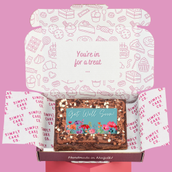 Gluten Free Photo Brownie Slab Happy Get Well Soon Gift