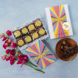 Branded & Personalised 'Enjoy' Luxury Brownie Gift