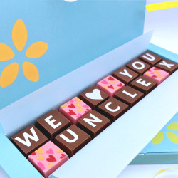 Personalised I Love You Uncle Box of Chocolates