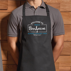 Personalised Welcome To Barbecue Apron