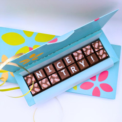 Rugby Themed Personalised Chocolate Gift