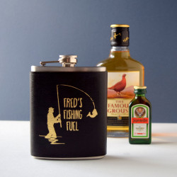 Personalised Fishing Fuel Hip Flask