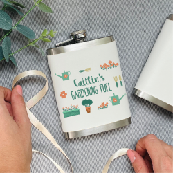 Personalised Gardening Fuel Hip Flask