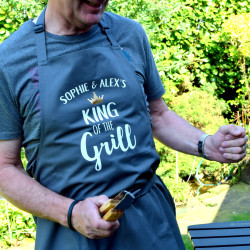 Personalised Daddy King Of The Grill Apron