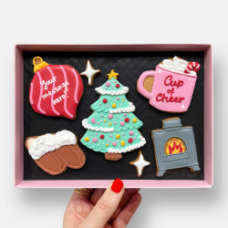 Personalised Cosy Christmas Cookies - Letterbox Friendly Gift